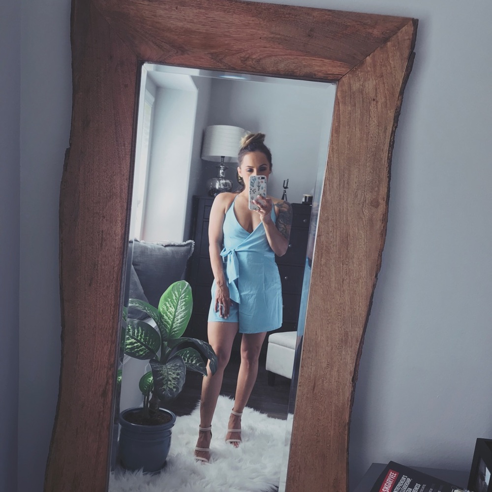 Romper Light Baby Blue